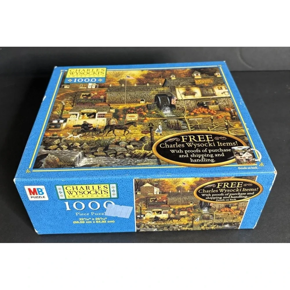 Charles Wysocki Olde Buck's County Jigsaw Puzzle 2004 Milton Bradley 1000 Pc NEW